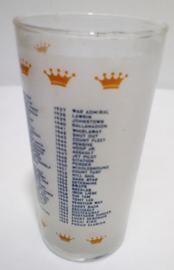 1968 Kentucky Derby Frosted Mint Julep Glass Churchill Downs Souvenir - Image 5