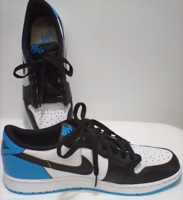 Nike Men's Air Jordan Retro Low OG – Black/Dark Powder Blue – Size 8.5 (CZ0790-104) – Nearly New Condition - Image 7