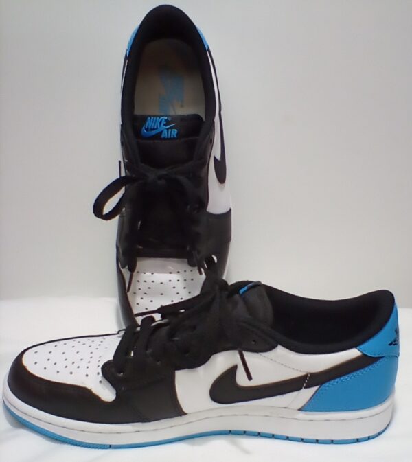 Nike Men's Air Jordan Retro Low OG – Black/Dark Powder Blue – Size 8.5 (CZ0790-104) – Nearly New Condition - Image 8