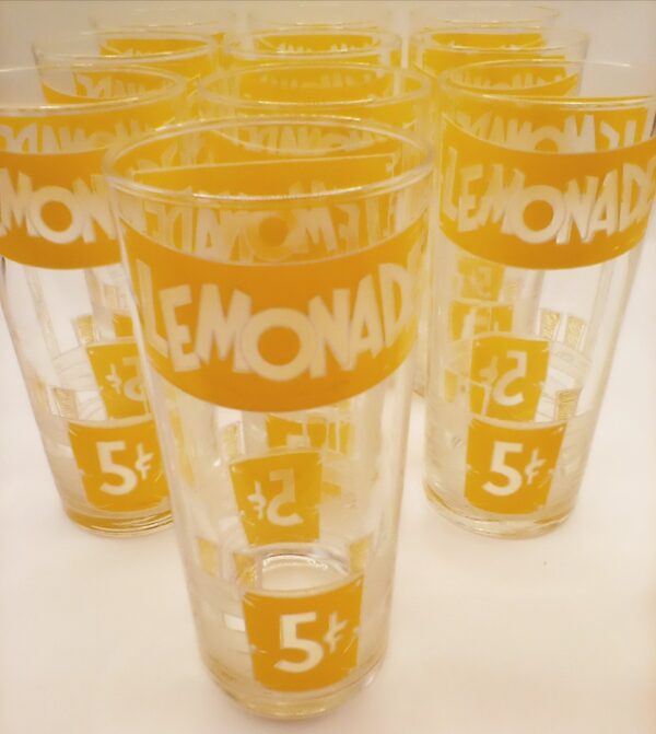 Vintage Culver Lemonade Stand Highball Glasses