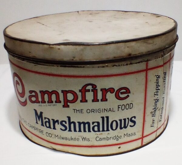 Antique Campfire Marshmallow Tin
