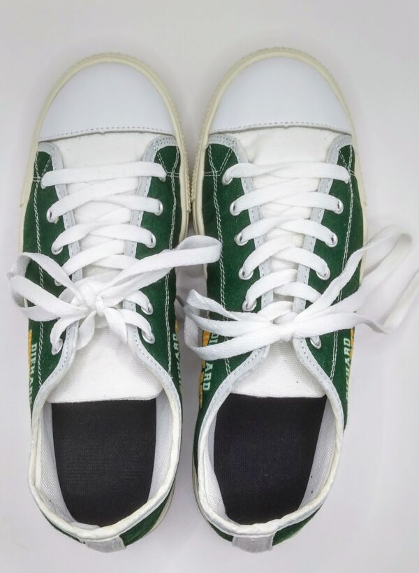 Diehard Green Bay Fan Green Low-Top Canvas Shoes Women's size 9