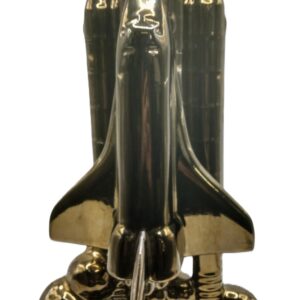 Vintage Glazed Porcelain NASA Space Shuttle Sculpture