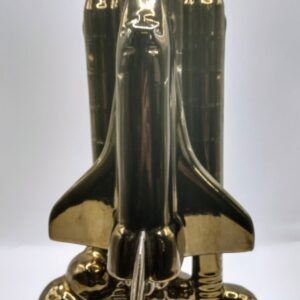 A Great American Vintage Glazed Slip-Casted Porcelain Nasa Space Shuttle Sculpture