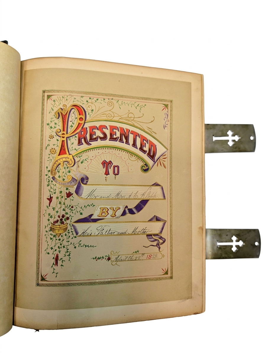 Antique 1892 Catholic Family Bible: Douay-Rheims, Haydock Illustrated, Sculpted Leather, Metal Clasps - Image 6